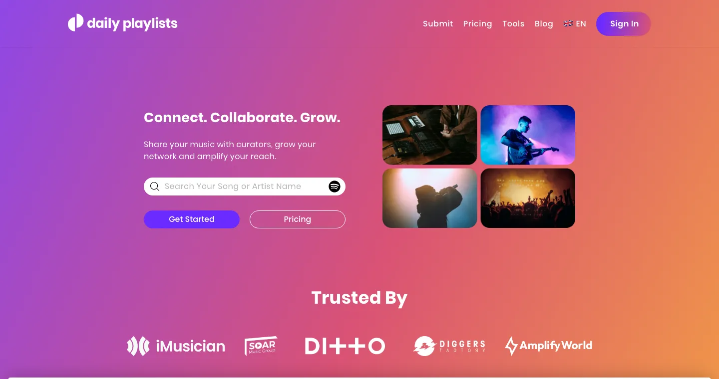 Plateforme de soumission DailyPlaylists